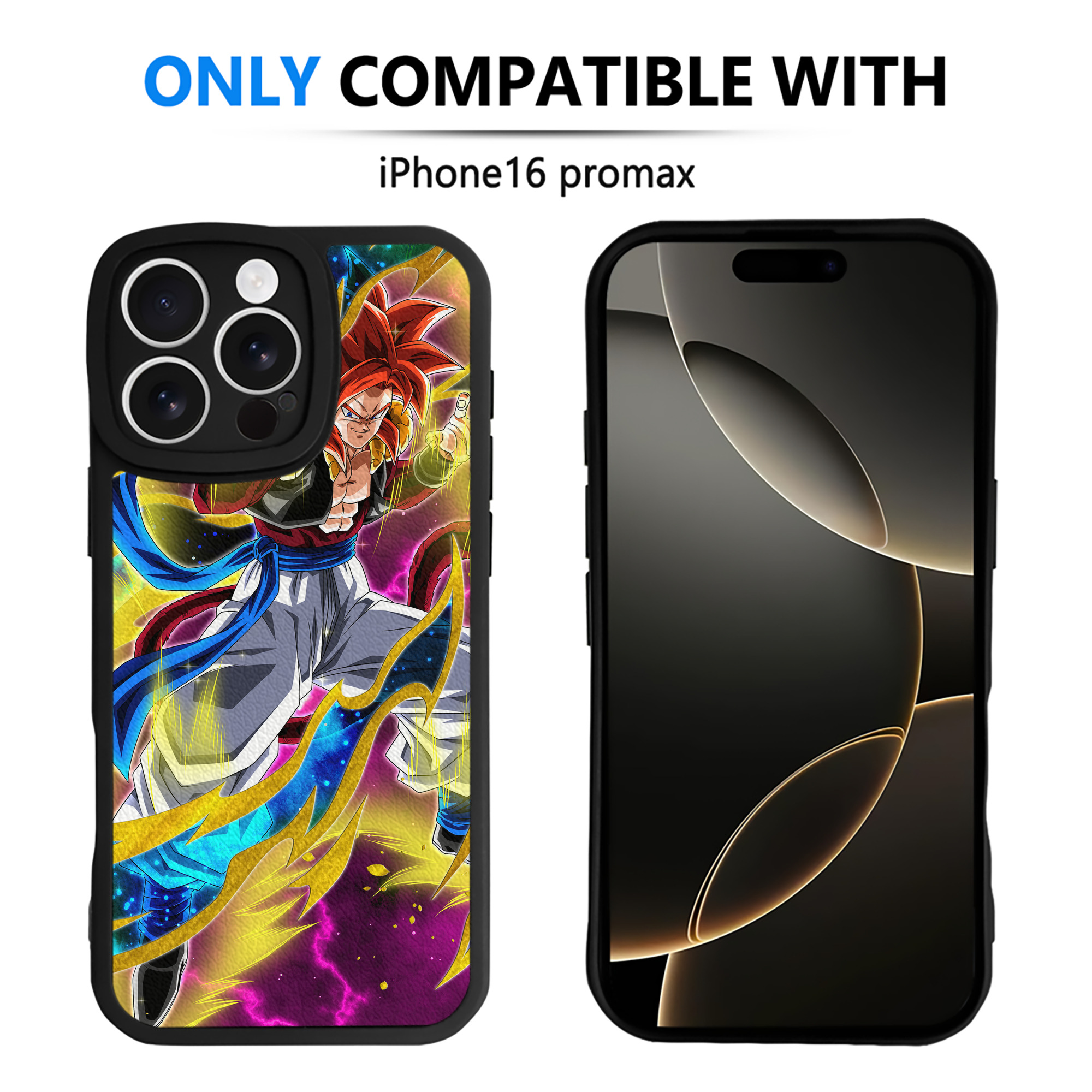 （画像用） ドラゴンボール DRAGON BALL 【iPhone 16シリーズ対応】シリコンスマホケース（レザー調） 材質：シリコン